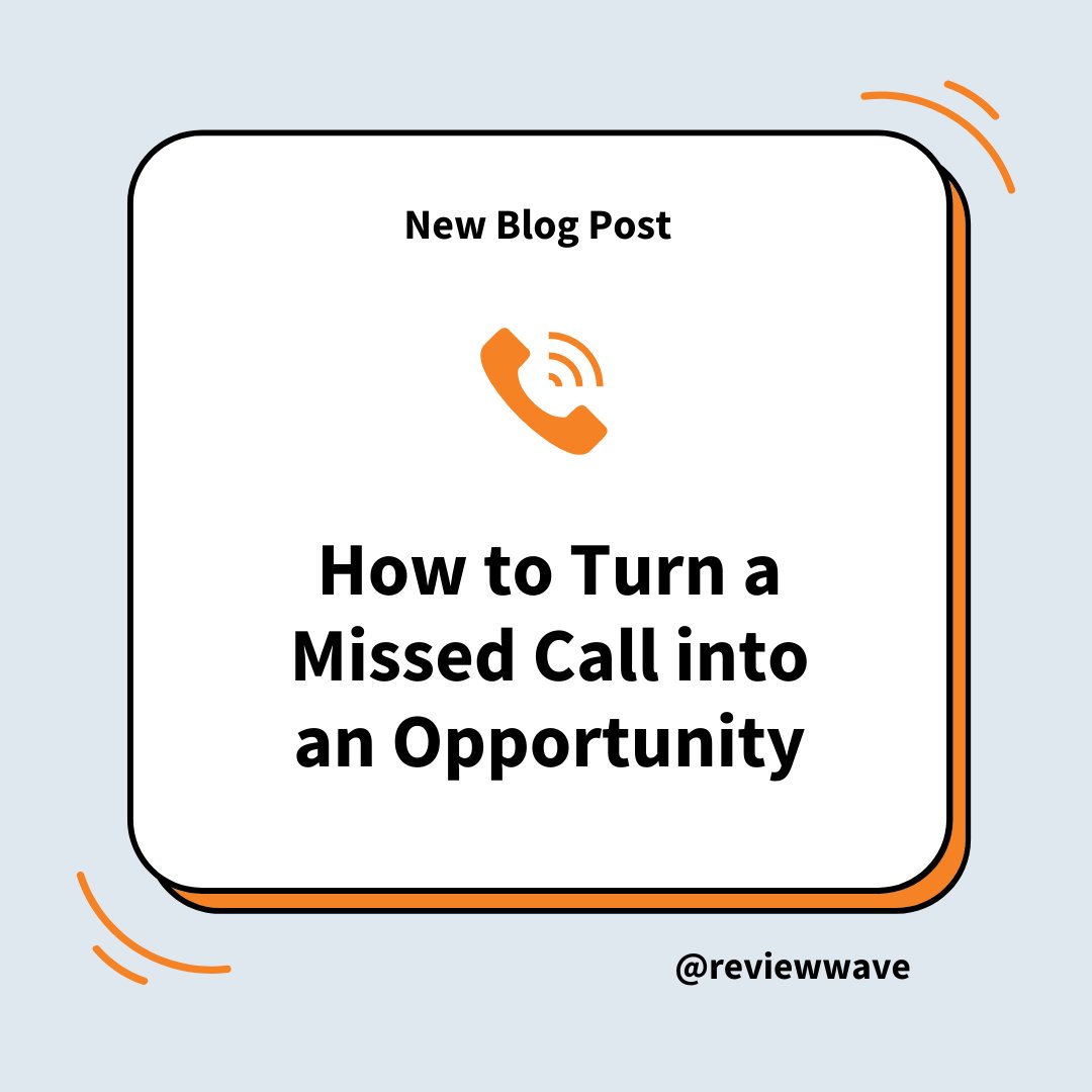reviewwave's tweet photo. Check out our latest blog on how to turn a missed call into an opportunity! Never stress again about how to manage call volume or turning your phone off after hours: https://t.co/KpeTjPbYVJ https://t.co/yimUyei1TH
