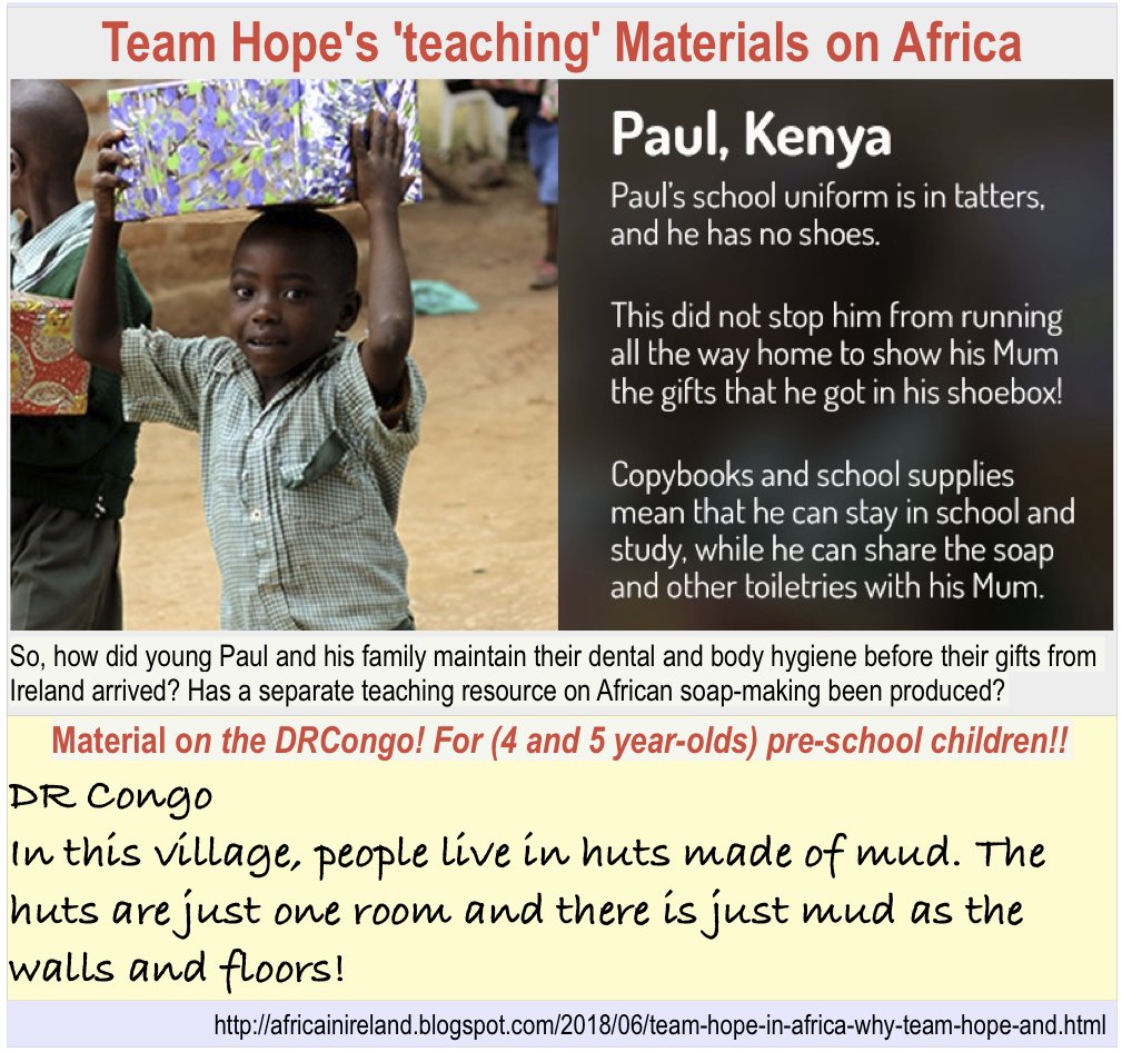 AfricaInstitut2's tweet photo. Below, is an example of @TeamHopeIreland ’education’ materials about Africa sent to schools.
Rather than responding to our tweets and engaging on the issues raised, it has decided to block @AfricaInstitut2. https://t.co/7t1dcU5jqY