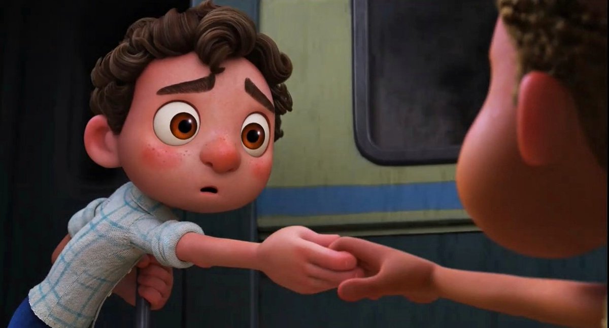 Wakevon's tweet photo. "And historians said they were good friends" 

#Luca #PixarLuca https://t.co/e0Z9xhhOeD