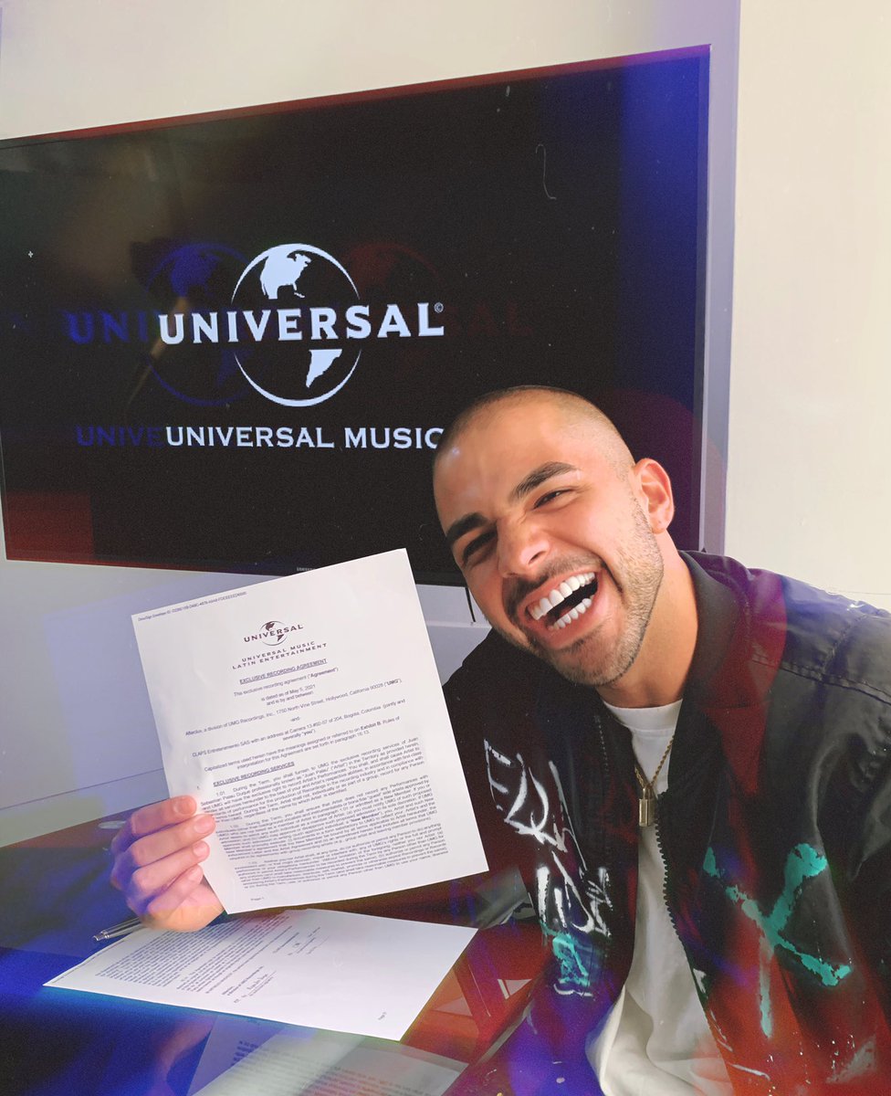 JuanPalauMusic's tweet photo. Feliz de contarles que dese ahora somos parte de la familia @UniversalMusica un nuevo capitulo en mi carrera de la mano de DIOS🙏🏻⚡️ https://t.co/R7Eq28YsuF