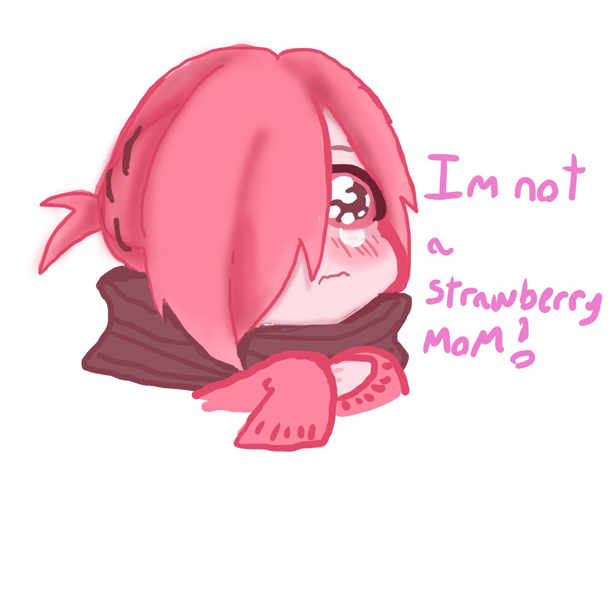 PyonMitsuba's tweet photo. #mitsubasousuke #mitsuba #mitsubaisastrawberry #tbhk #toiletboundhanakokun #anime #adorable #cute #cutepuppy #cutestrawberry #animeboy #ghostboy #cuteghostboy #cutestanime #pinkboy #gayboy #angryboy #screamingchild i hope u like my meme lol hes a angry stawberry https://t.co/J6xQU1H4H0