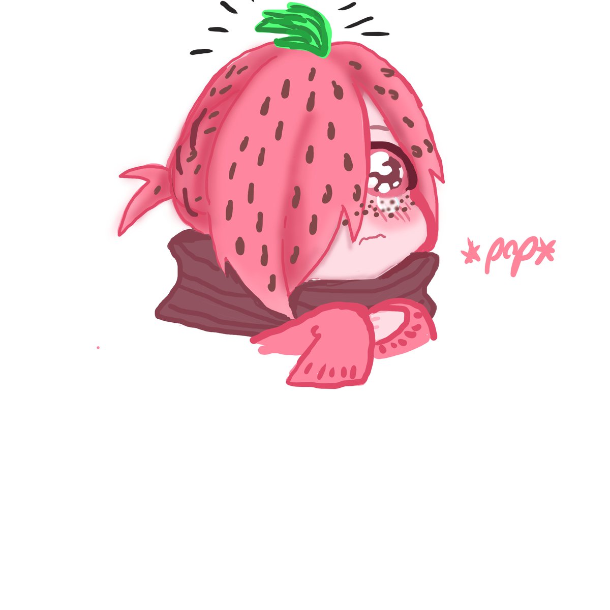 PyonMitsuba's tweet photo. #mitsubasousuke #mitsuba #mitsubaisastrawberry #tbhk #toiletboundhanakokun #anime #adorable #cute #cutepuppy #cutestrawberry #animeboy #ghostboy #cuteghostboy #cutestanime #pinkboy #gayboy #angryboy #screamingchild i hope u like my meme lol hes a angry stawberry https://t.co/J6xQU1H4H0