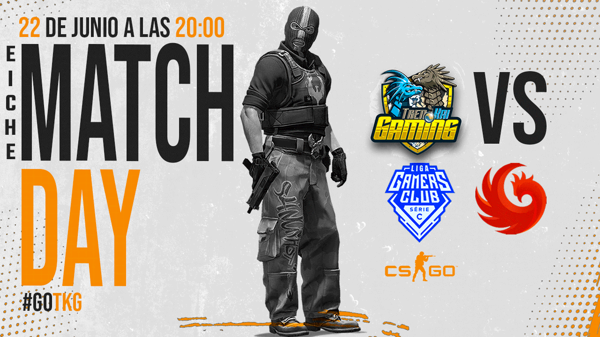 #CSGO l Match Day 🥳

¡HOY ES TODO TKG!💪

🆚VOVOS
⏰20:00🇨🇱21:00🇦🇷
📺twitch.tv/martrixe
#GOTKG #CSGO