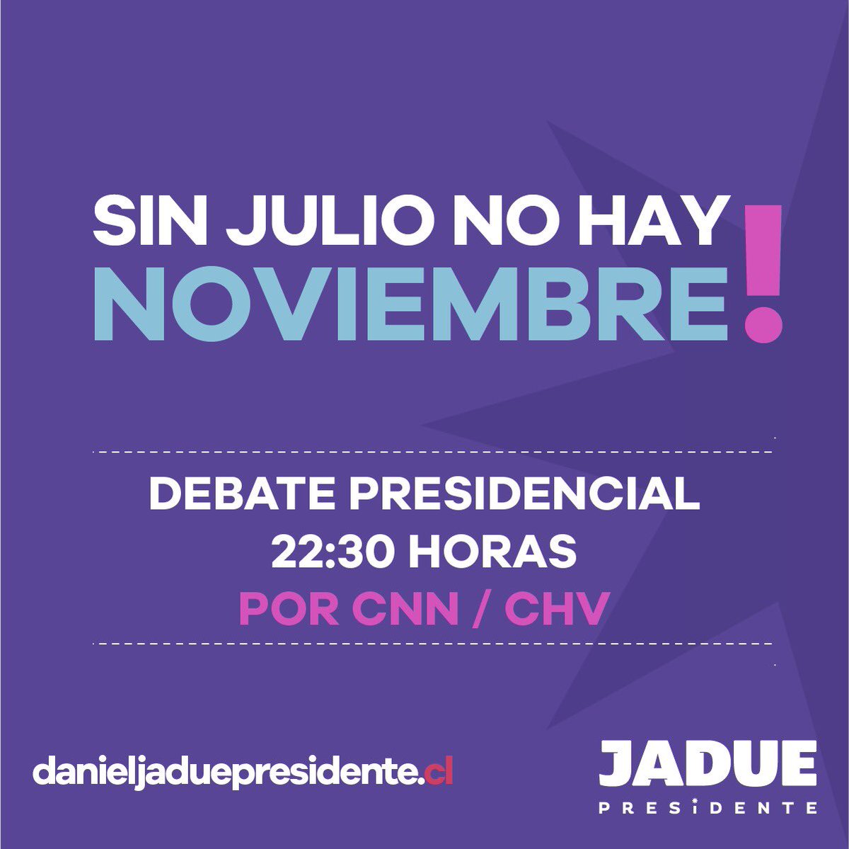 danieljadue's tweet photo. Hoy tenemos debate y están todos y todas invitadas a verlo y participar por las redes sociales. Será una muy buena oportunidad para dar a conocer nuestra propuesta de programa para transformar Chile. Nos vemos a las 22:30! #debatechvcnn https://t.co/8XAExruKgf