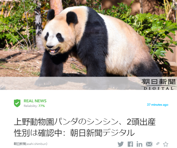 oigetit_jp's tweet photo. #速報　ー 東京都は23日、妊娠の可能性があるとしていた上野動物園（台東区）のジャイアントパンダ「シンシン」が同日未明に2頭を出産したと発表した。

続きを読む:https://t.co/7aN8ZYv5db

＃パンダ　＃東京　＃動物

この記事はOigetitがファクトチェックしたものである
✅ https://t.co/55LgOPYZH0