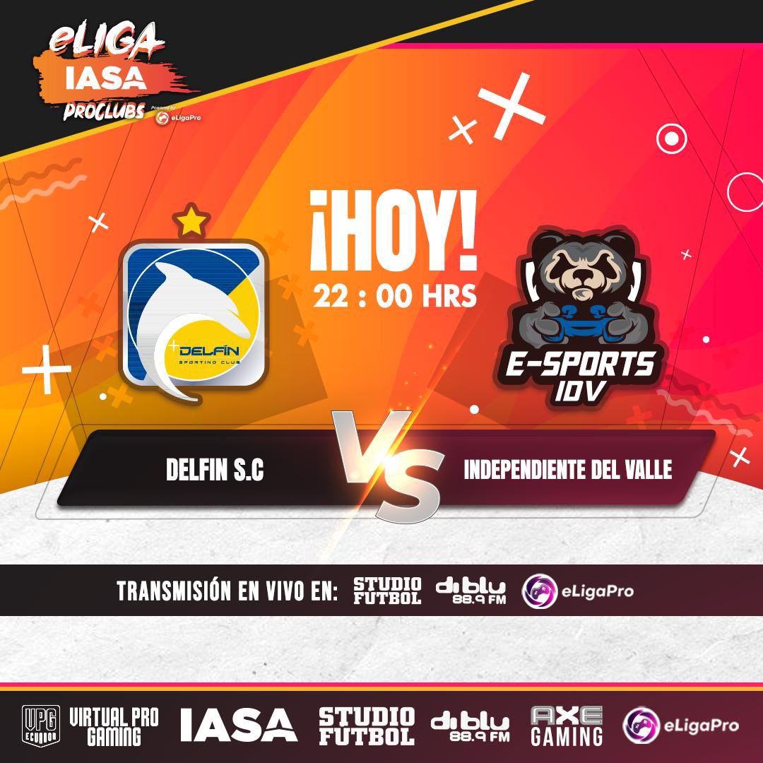 Rival complicado en una nueva fecha en la @eligapro. Vamos cetáceos por una victoria más.
#eligaiasaproclubs #proclubs #11vs11 #vamoscetáceos #ElOrgulloDeManabí #eCetaceo https://t.co/eGuKsCSuy5