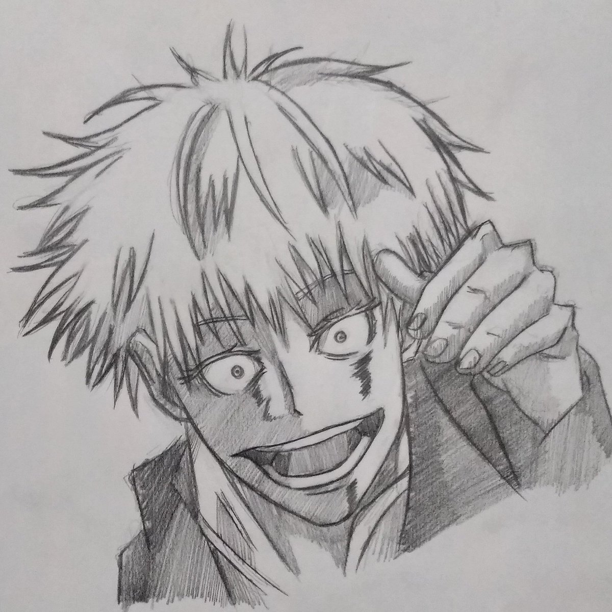 natsu_53_'s tweet photo. #artwork #jujutsukaisenfanart #JujutsuKaisen #sketchbook #draw #anime https://t.co/ACtqcnN8ku