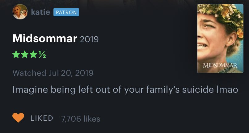 🇨🇦letterboxd reviews with threatening auras (@letterboxdauras) on Twitter photo 