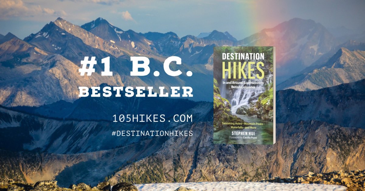 The reviews of #DestinationHikes are rolling in:

⭐️ “A definite must for anyone living in the Lower Mainland!”

⭐️ “The photos are amazing”

⭐️ “Everything you want from a guidebook”

⭐️ “So many great hikes I've never heard of before”

Where to buy 👉 105hikes.com/destinationhik…
