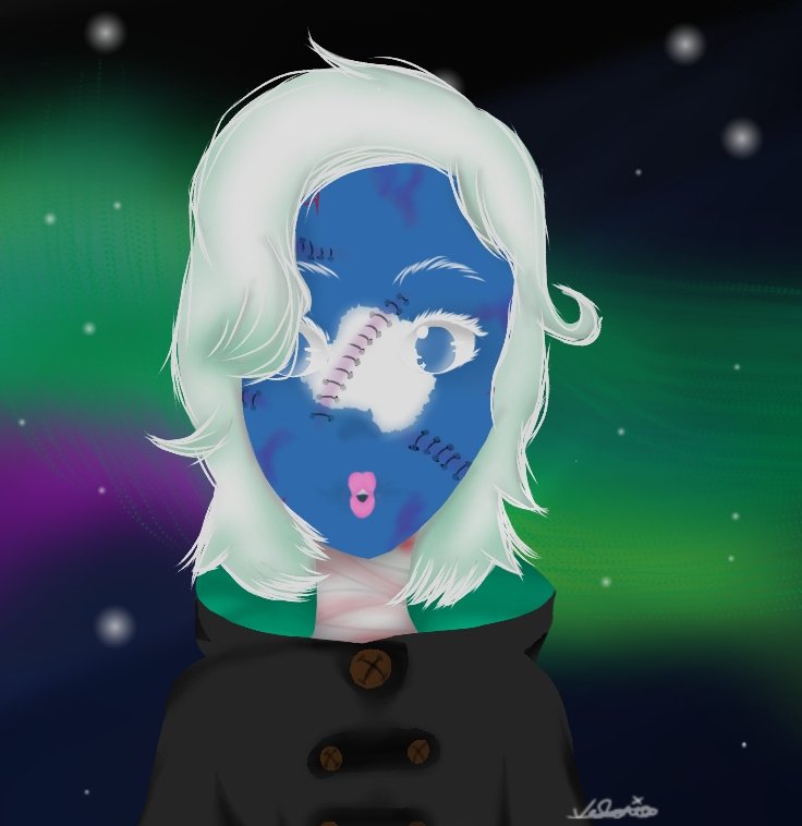 Elpendejoeste1's tweet photo. en la noche,dependiendo de como sea la aurora borial se tornara un color en su cabello que en el dia es solamente blanco nwn 

#CountryHumans #CountryhumanAntartida https://t.co/XoedIB004N
