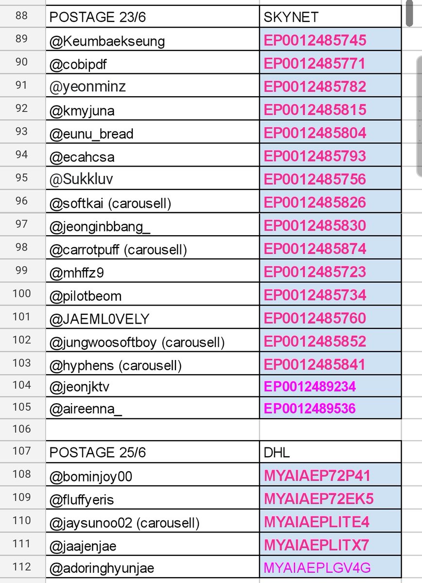 pruuwoojae's tweet image. #prupdates 
POSTAGE 23/6 ✅
POSTAGE 25/6 🔜

Those tagged, your items have been posted! Due to FMCO, delays may happen so if item still haven&apos;t receive after &amp;gt;5 days please let me know! 

-EPEX YES24/MS BATCH 1
-ASTRO JUON PCS

Those not listed, pls wait for batch 2! Thank you ❤