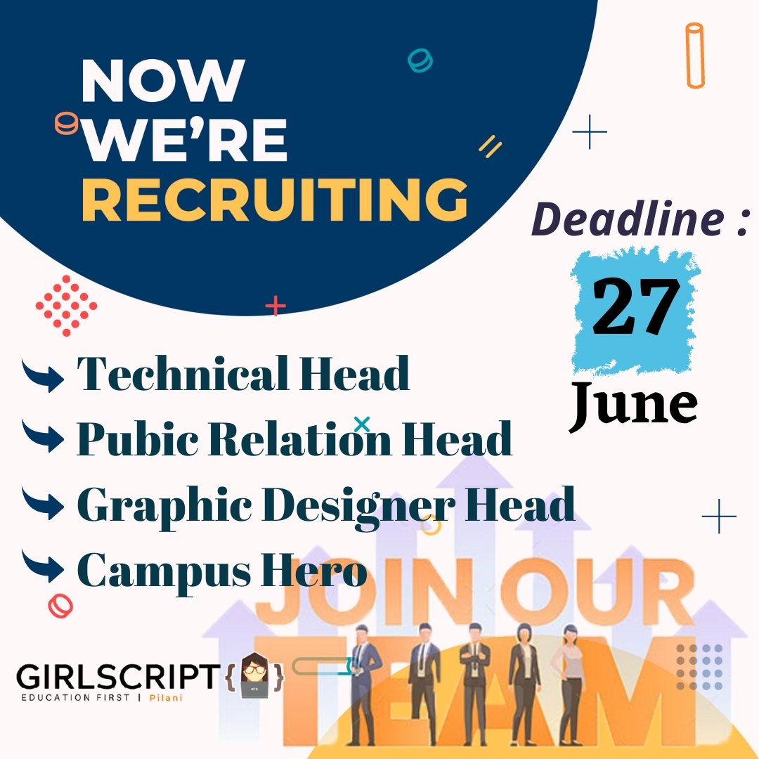 GirlScript Pilani tweet media