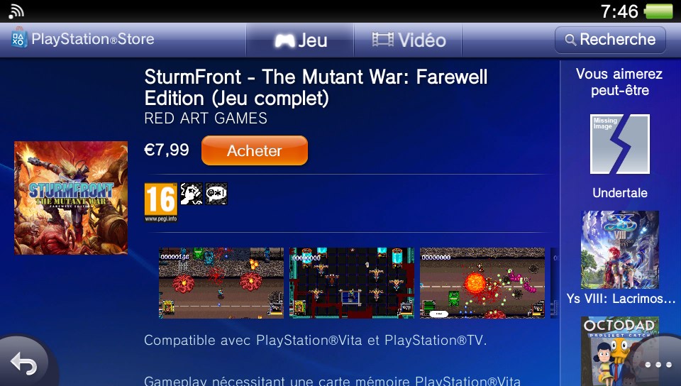 PlaneteVITA's tweet photo. SturmFront est disponible sur le PlayStation Store de la #PSVita au prix de 7,99€.

Utilisez la recherche textuelle pour le retrouver !

#VitaIsland @REDARTGAMES @Andrade_Games @SturmFrontGame https://t.co/0RpOyuC89H