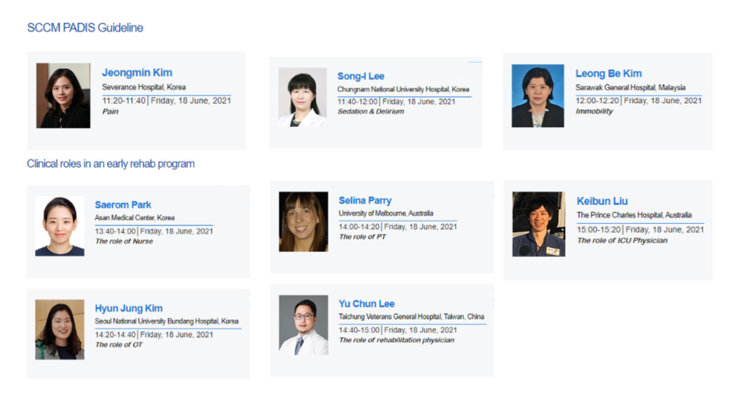 Thank you to everyone and all of our speakers for wonderful lectures! Dr. Won Kim, Prof. Jiyeon Kang, <a href="/BuffaloHoyackf/">Cyndy Fine</a>  Dr. Yeon Joo Lee, <a href="/JayachandranB18/">Jayachandran Balachandran</a> Dr. Jeongmin Kim, Dr. Song-I Lee, Dr. Leong Be Kim, Saerom Park, <a href="/selina_parry/">A/Prof Selina Parry</a> Hyun Jung Kim, Yu Chun Lee, and Keibun Liu