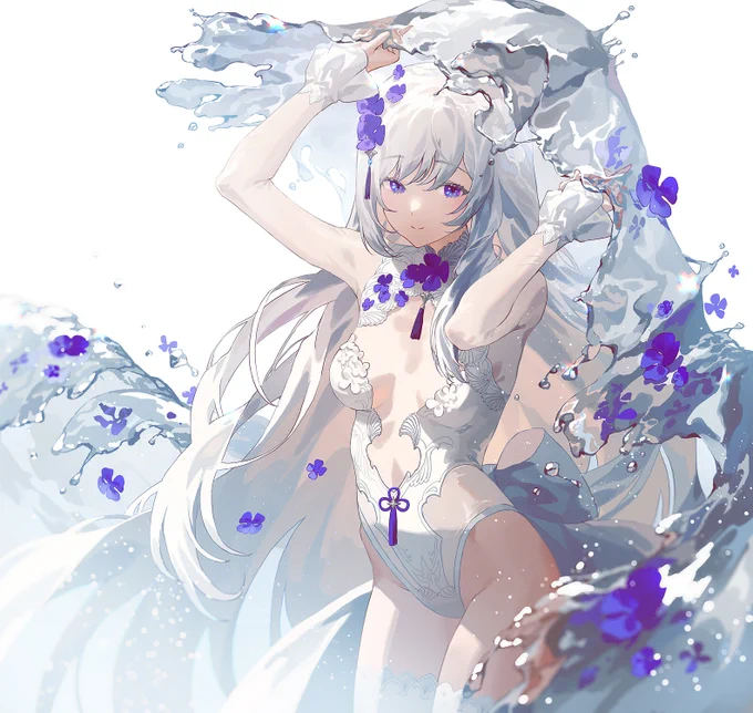 水を描くの面白い 