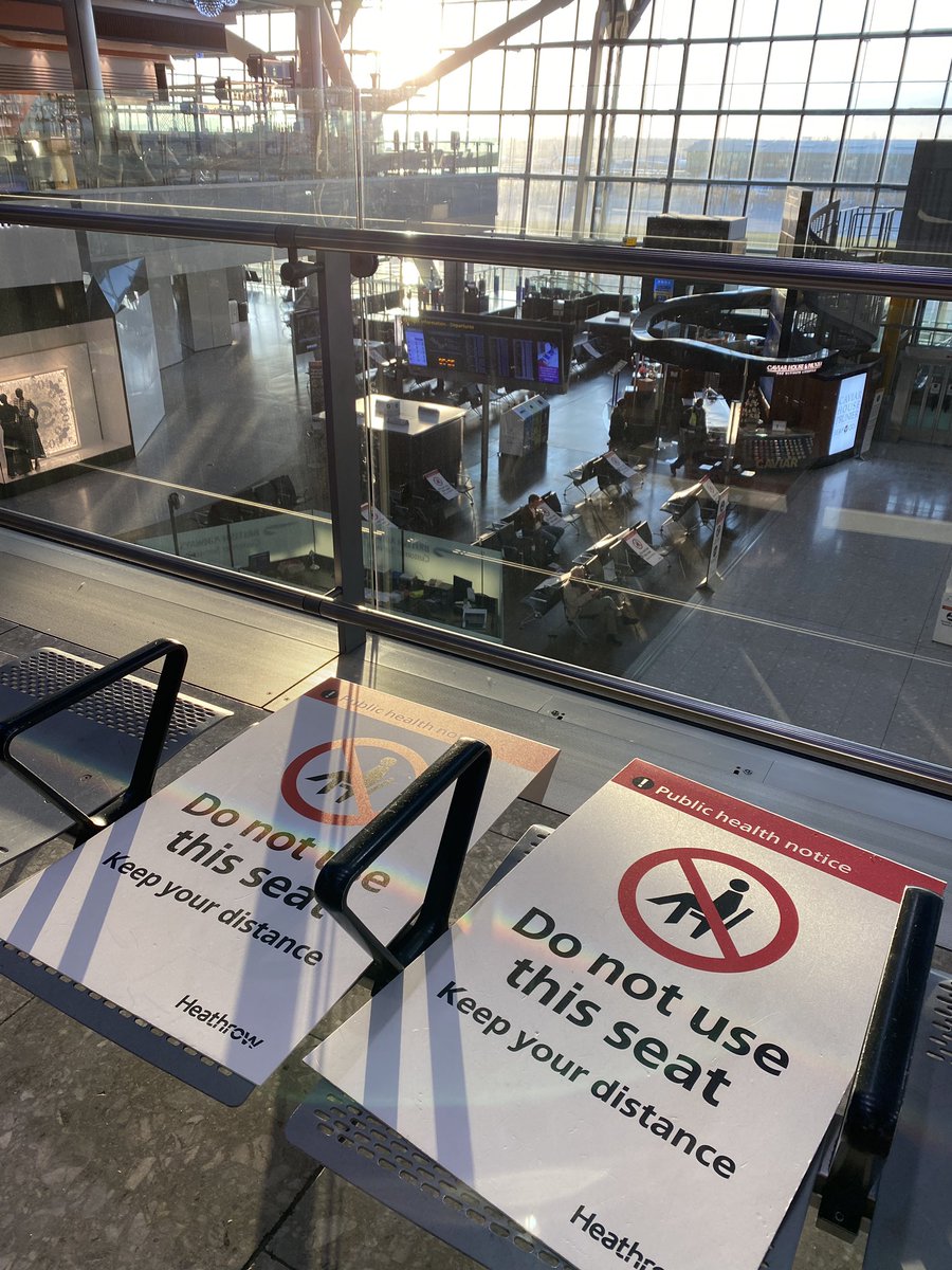 richardgaisford's tweet photo. Sun rise illuminates a quiet @HeathrowAirport this morning. This place used to be a powerful economic engine. Now it’s idling. 

Today the UK travel industry mounts a #TravelDayOfAction, frustrated at the government’s approach and lack of support. https://t.co/lcAg8wDYxt