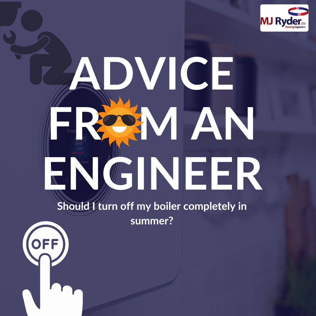 MJRyderLtd's tweet photo. Advice From An Engineer 👍

Turning off your boiler completely can be a great way to save money on your heating bills, if it's possible to do.

☀️ An electric shower would make it more possible.
☀️ Modern washing machines and dishwashers also typically provide their own heat. https://t.co/Jxu4dUibT1