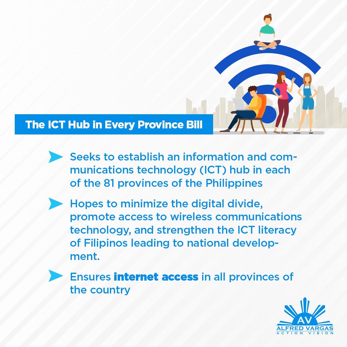 AlfredVargasPH's tweet photo. Pushing for an ICT Hub in every province 🇵🇭 

#legislation 
#principalauthor https://t.co/b71UU1YIOb