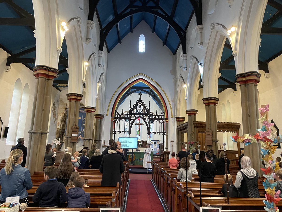 Lovely family service this Sunday. St. John’s Failsworth is such a beautiful church. <a href="/BishMiddleton/">Mark Davies</a> <a href="/BishManchester/">David Walker</a> <a href="/DioManchester/">Diocese of Manchester</a> Our family service every Sunday 11am. Covid safe, social distancing observed. Caring for our community.
