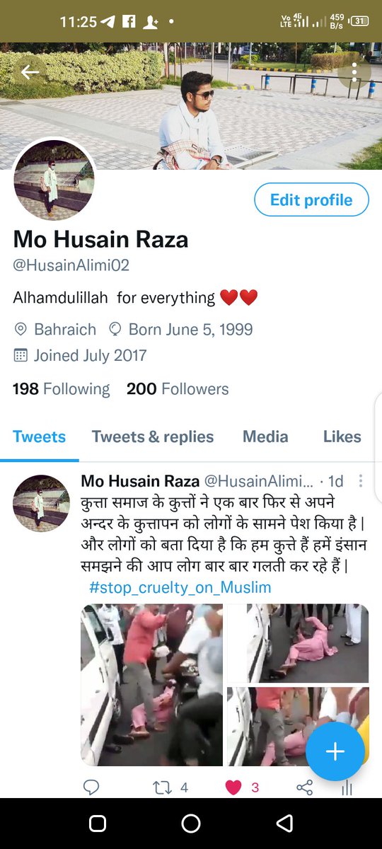HusainAlimi02's tweet photo. Doston aap logo ke support se aaj double century complete ho gayi hai .😄😄😄 

#keep_support 
@HusainAlimi02 https://t.co/vaopiOpcXn