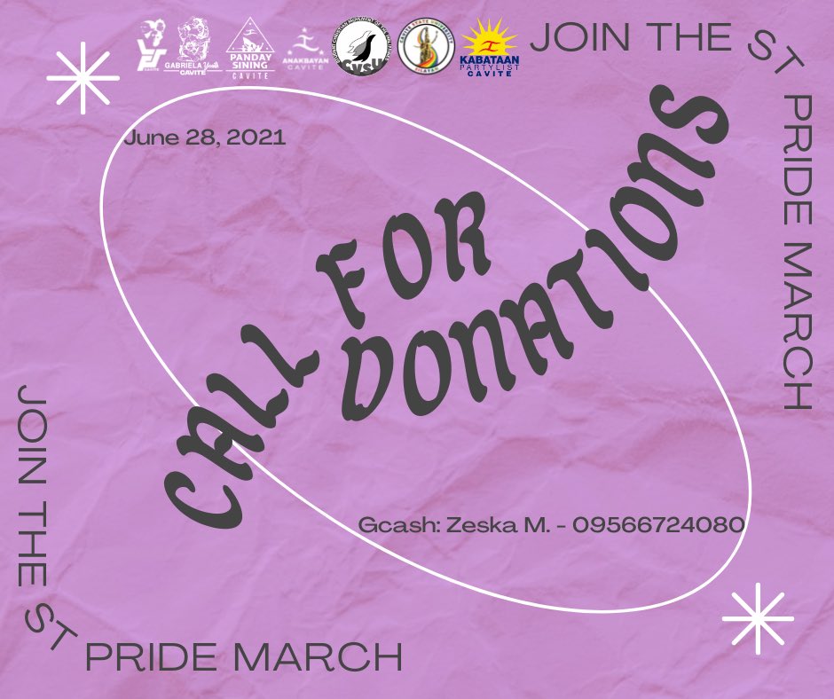 AnakbayanCVT's tweet photo. [CALL FOR DONATIONS]
 
FEARLESS LGBTQ+ UNITE! ITIGIL ANG PAG-KILL! IPASA ANG SOGIE EQUALITY BILL!
 
Rarampa ang malawak na hanay ng LGBTQ+ sa lansangan para irehistro ang panawagan ng masa!
 
#STPride
#STPrideMarch
#FearlessLGBTQUnite
1/3 https://t.co/C4JG8quUEB