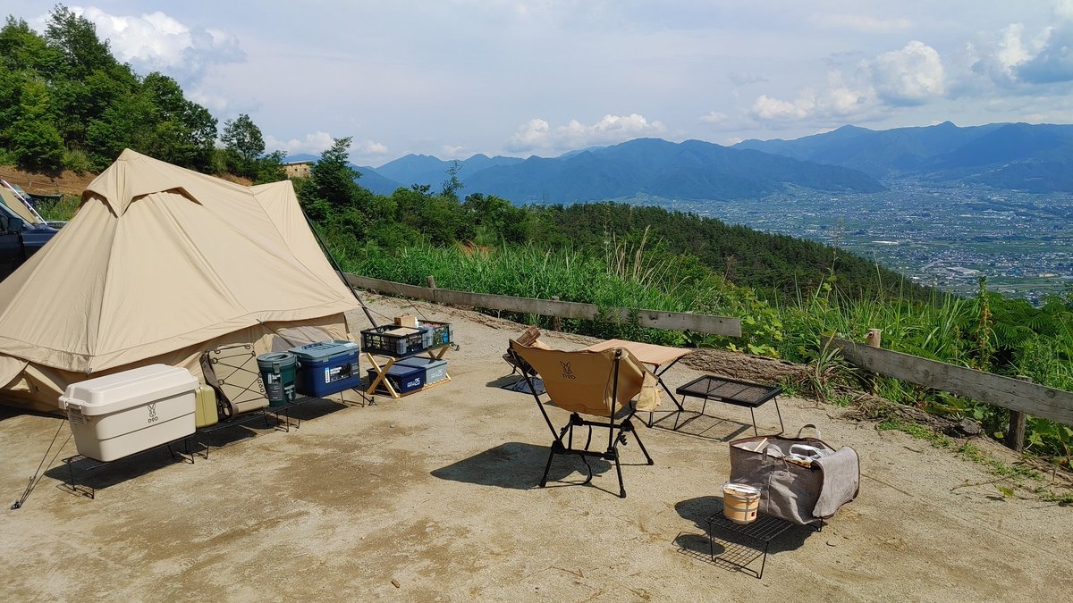 ほったらかしキャンプ場天気