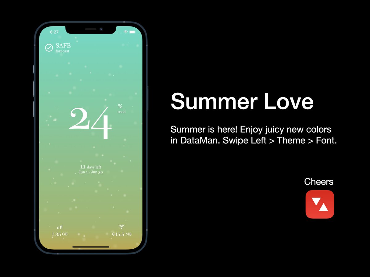 XVisionNow's tweet image. Summer is here! Enjoy juicy new colors in your DataMan 🤩 apps.apple.com/us/app/dataman…