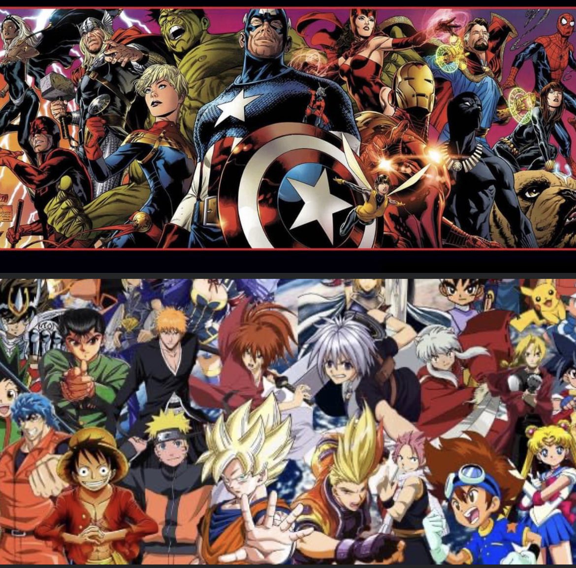 Marvel Comics Vs AnimeManga Versus Showdown  YouTube
