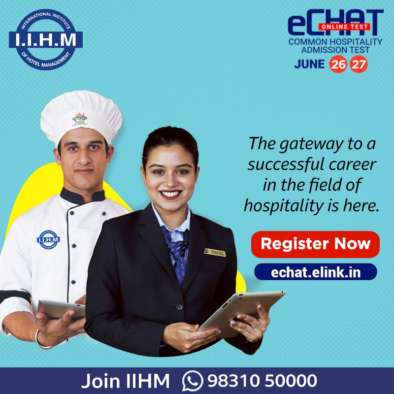 IIHMHOTELSCHOOL's tweet photo. A flourishig career in hospitality, begins at IIHM! Register for the IIHM eCHAT entrance exam now!
#IIHMeCHAT
#iihmbest3years #iihmhotelschools #hospitalityindustry #chefsiihm #hotelindustrylife #admissionsopen #admission2021 #HospitalityEducation #hospitalitymanagement https://t.co/Rbcm5nXBiK