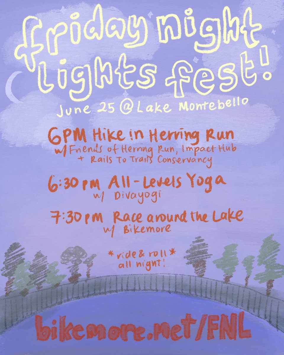 I'm super excited to teach this In-person yoga class with <a href="/bikemorebmore/">Bikemore</a>! See you on Friday at 6:30 PM #fridaynightlights