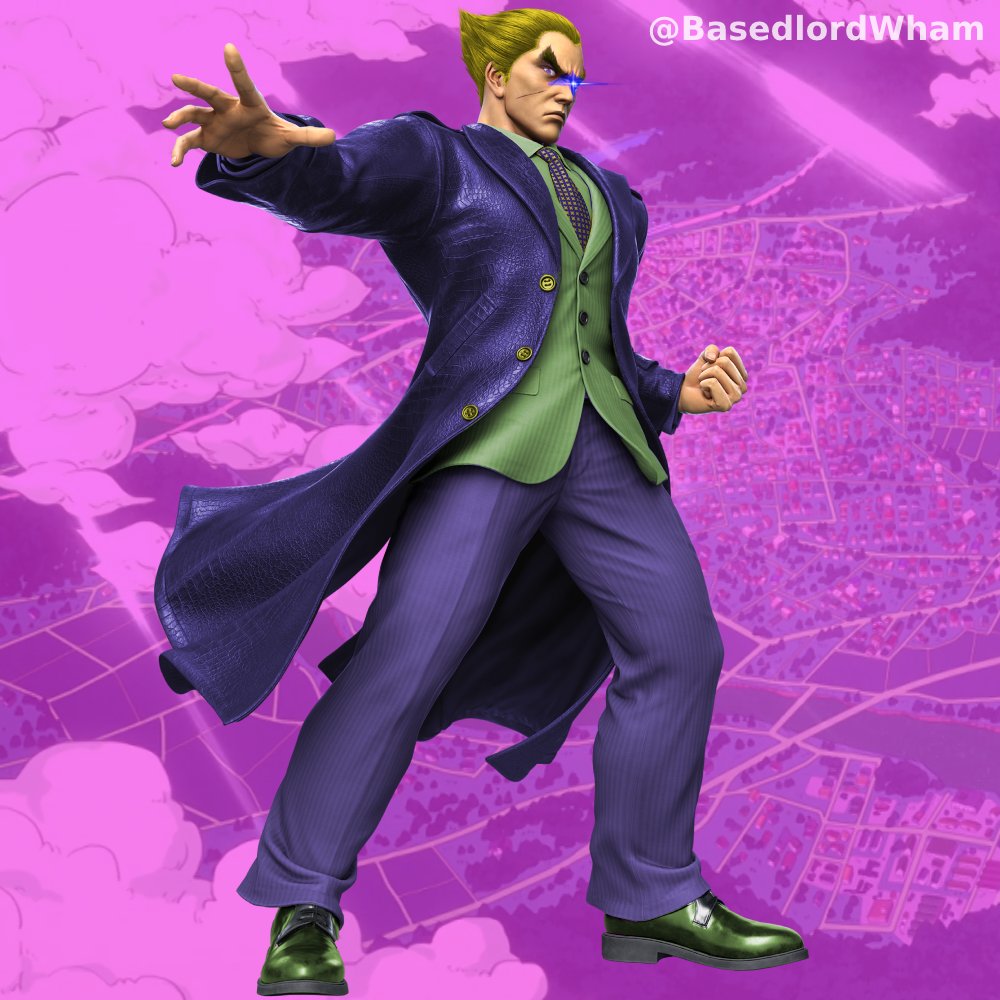 BasedlordWham's tweet photo. Haven't done a render edit in a while, thought I would make a Kazuya based off of Yoshikage Kira
------------------------------------------------------------
#SSBU_Kazuya #RenderEdit #Kazuya #SmashBros https://t.co/EgaRFpZ2ay