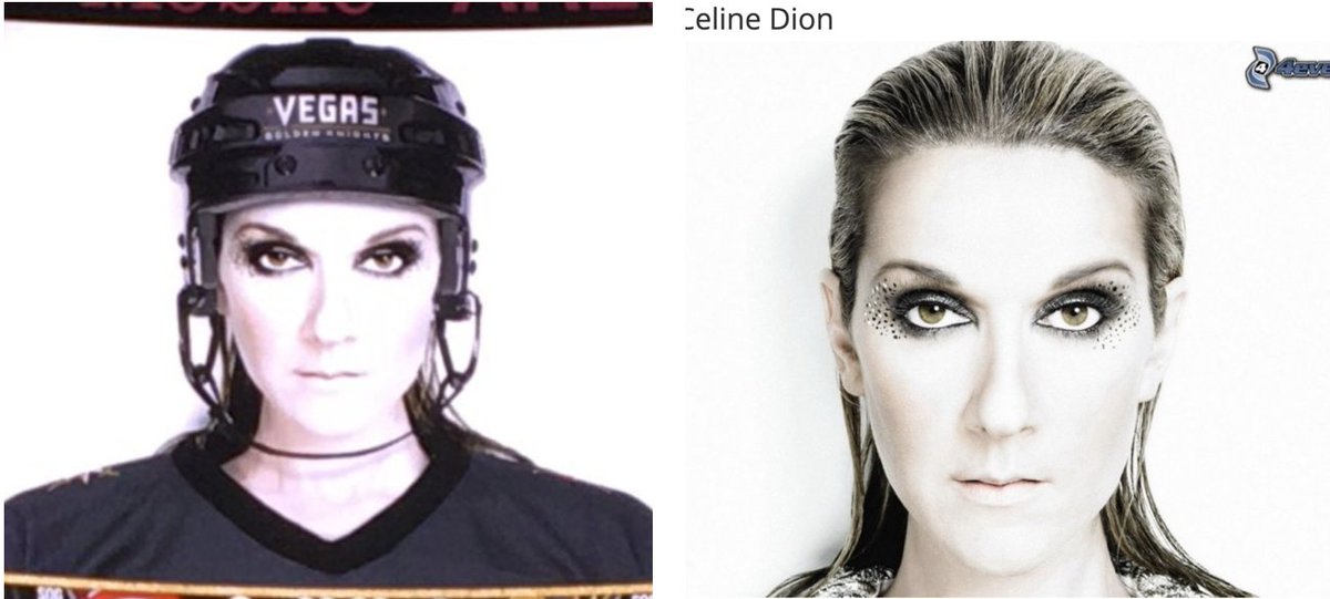 thecamillelopez's tweet photo. La vérificatrice des faits en moi devait faire quelque chose devant la panique causée par Céline Dion à Vegas. DONC : la photo diffusée à l'aréna... est en fait un montage basé sur une image tirée de l'album Taking Chances sorti en 2007. Partagez pour sauver une vie. https://t.co/6Vb9H7Kpfl