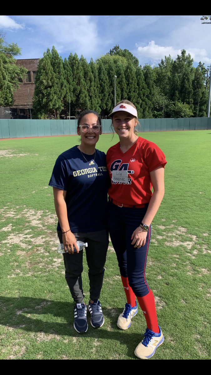 LilyHovanec's tweet photo. Thank you @Coach_A_Mo and @reese_m3 for a great day at Georgia Tech’s camp today. I enjoyed the interaction with your players and appreciate your instruction.
I look forward to seeing you both at Scenic City Showcase this weekend! https://t.co/6AWtXO94NF