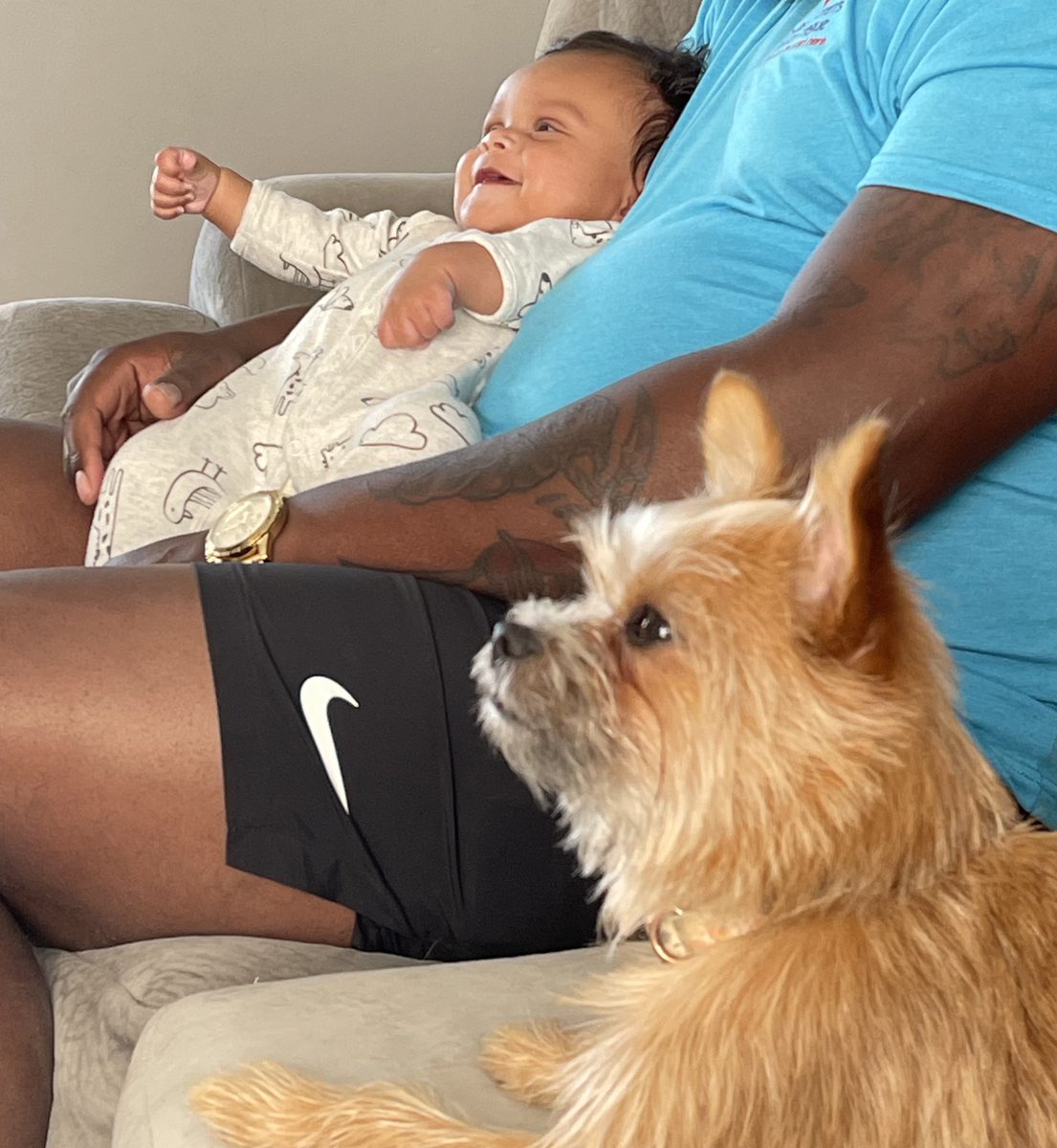 How adorable are Lennox and Stormi? @KrystleKSN sent me this photo of her sweet babies this evening. She says Lennox started making noises and smiling at the TV when I started giving the weather. I think I have a couple of new fans! <a href="/KSNNews/">KSN News Wichita</a> <a href="/KSNStormTrack3/">KSN Storm Track 3</a>