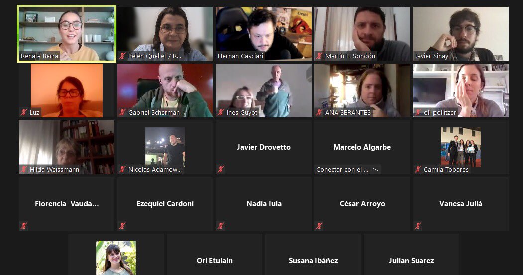 sinaysinay's tweet photo. Hoy 85 suscriptores de SIE7E PÁRRAFOS conversaron con @casciari en un espacio de @redaccioncomar moderado por @BerraRenata y por mí. Lujo y emoción total. ¡Gracias a todos! https://t.co/OLNC7rI1le