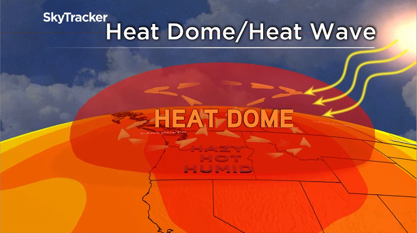 KGordonGlobalBC's tweet photo. Potentially dangerous heat wave on the way this weekend. Some areas could reach 40 degrees C. The heat will begin Friday and could last through Tuesday. @GlobalBC #BCStorm https://t.co/fDoGGBkeD7