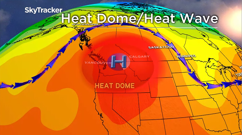 KGordonGlobalBC's tweet photo. Potentially dangerous heat wave on the way this weekend. Some areas could reach 40 degrees C. The heat will begin Friday and could last through Tuesday. @GlobalBC #BCStorm https://t.co/fDoGGBkeD7