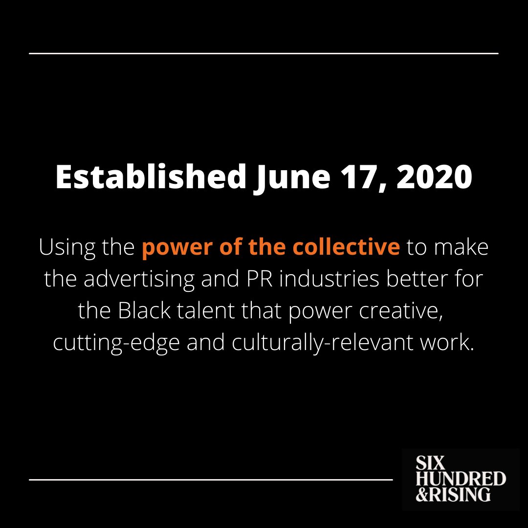 On June 17, 2020, 600 &amp; Rising was reborn as an advocacy group. We were inspired by the more than 600 Black talent &amp; allies who aligned their names with the Call for Change. Now the collective numbers more than 4,500 Black talent &amp; allies #12DaysofCollectivePressure