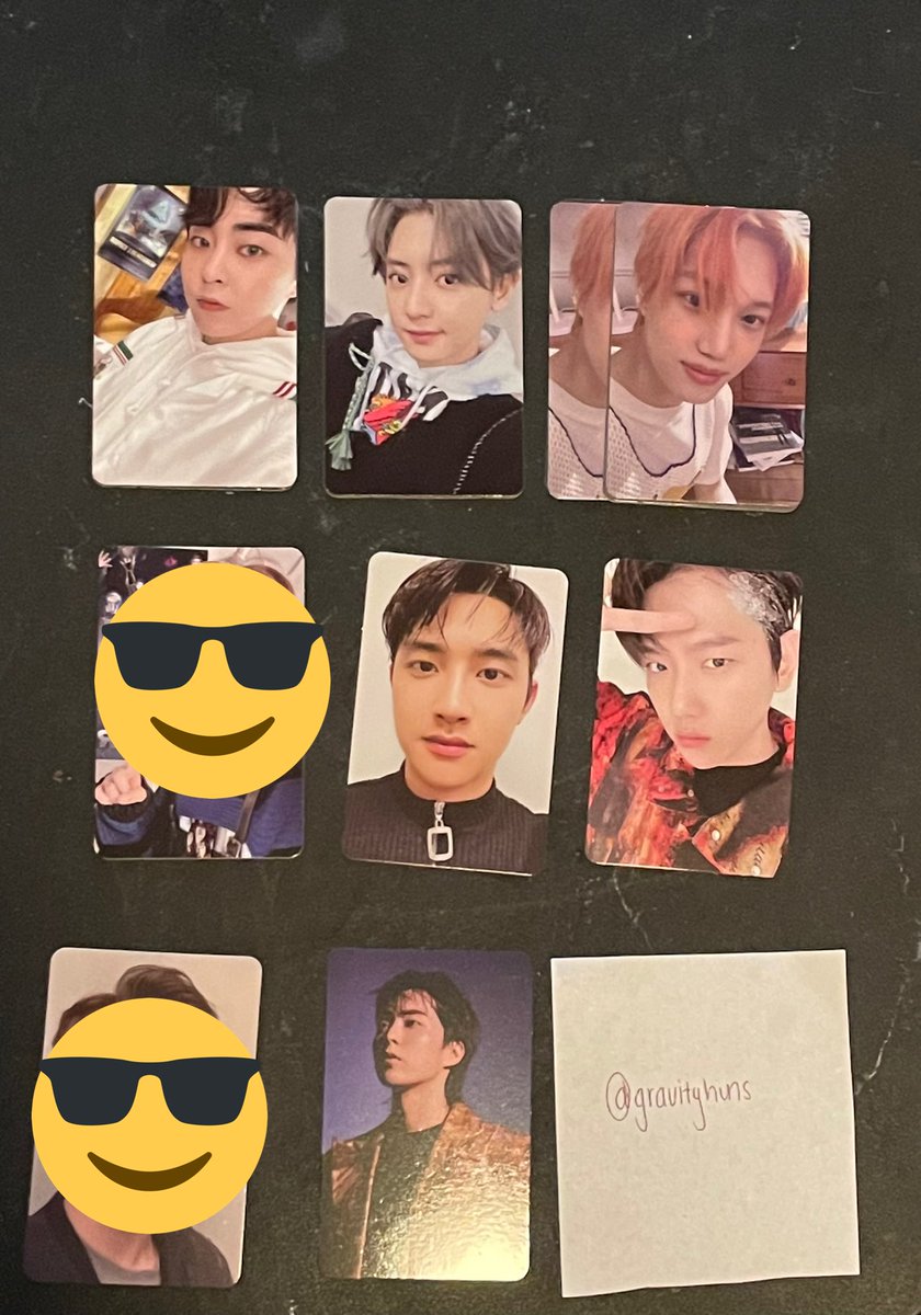nyuubaeks's tweet photo. [RT] WTT EXO DFTF PCs

Have: Xiumin, Chanyeol, Kai, Kyungsoo, Baekhyun (refer to 1st pic) 

Want: Sehun (refer to 2nd pic) 

USA Only!!! https://t.co/9pKKY8rhlK
