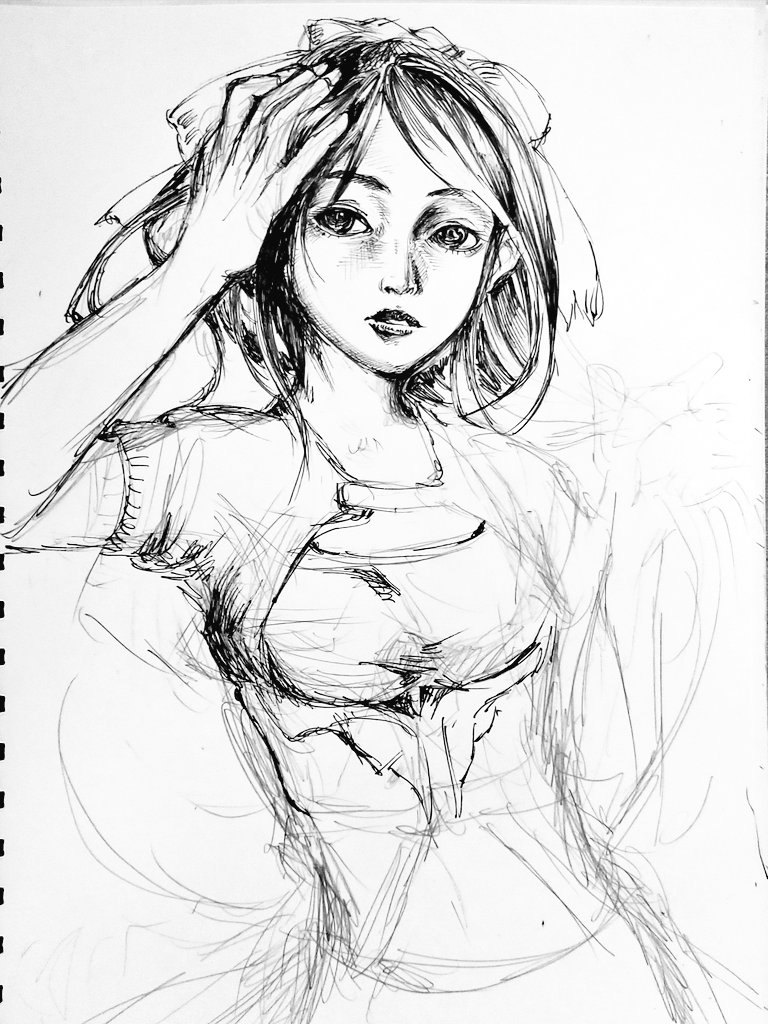 少し描きました。
昨日は夜勤から帰宅後、体調悪くて描けませんでした😥
今日も夜勤なので寝ます😅
#イラスト
#オリジナル
#illustration
#Original