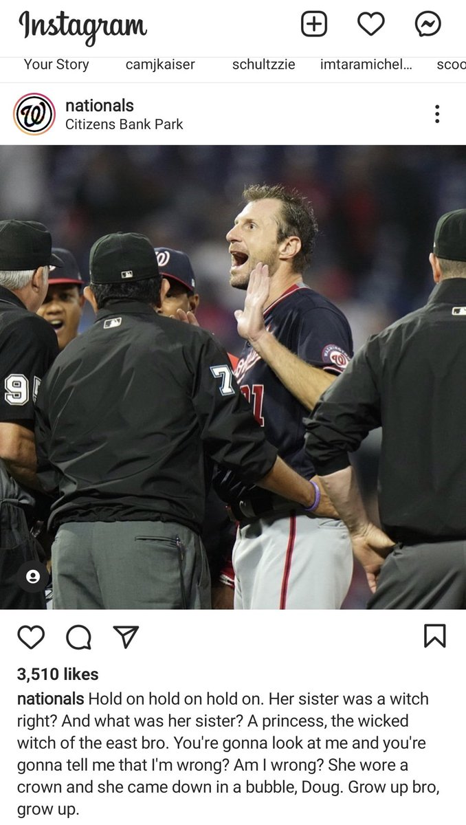 90feetfromhome's tweet photo. Whoever is running @Nationals social needs a fucking raise for this. And perhaps a TikTok intervention. https://t.co/yEgMAdGS4V