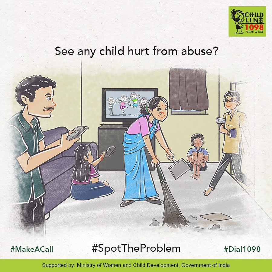 CHILDLINE1098's tweet photo. Hereโs a little observation exercise. If you see somethingโs not right in the image. Type โYesโ in the comments & retweet this post. Remember, if you ever see #ChildrenInDistress, report on our toll-free number 1098.
#Childline1098 #SpotTheProblem #ChildAbuse #StopChildAbuse https://t.co/B93bRDpjc8