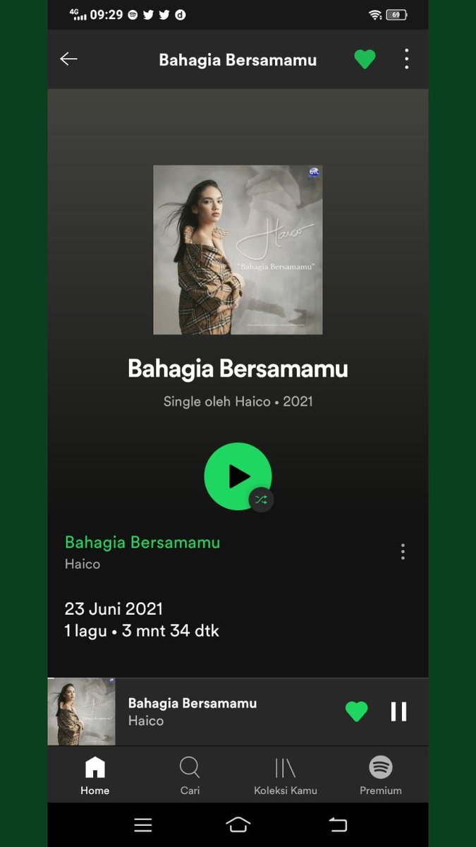 rinakemp's tweet photo. Dengerin ini gaes lagunya enak banget suaranya lembut 
#bahagiabersamamu 
#haicobahagiabersamamu https://t.co/kh2xkqTJGI