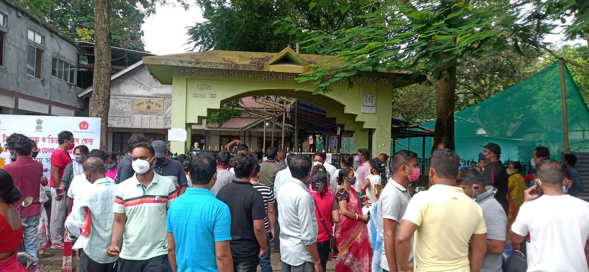 Sunny Nandi (@sunnynandi7) on Twitter photo Why to give covaxin at the first place if there was a shortage of stock ?
Can't make arrangements for the second dose of covaxin for 18+ and call it as mega vaccine drive. <a href="/DCSonitpur/">District Commissioner, Sonitpur, Assam, India</a> <a href="/himantabiswa/">Himanta Biswa Sarma</a>. 500 people are standing in que for 130 doses however only 30 coupons are given. Why to give covaxin at the first place if there was a shortage of stock ?
Can't make arrangements for the second dose of covaxin for 18+ and call it as mega vaccine drive. <a href="/DCSonitpur/">District Commissioner, Sonitpur, Assam, India</a> <a href="/himantabiswa/">Himanta Biswa Sarma</a>. 500 people are standing in que for 130 doses however only 30 coupons are given.