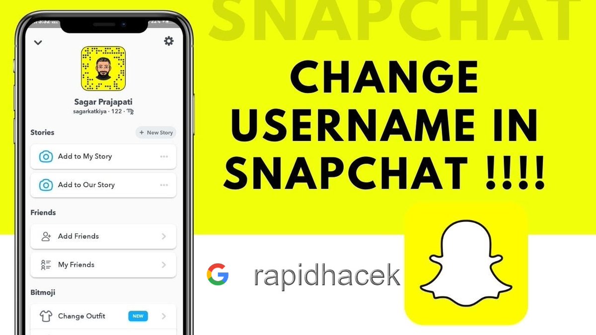 Workarounds for changing Snapchat usernames. 