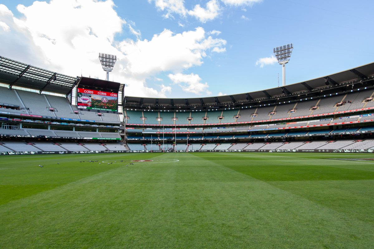MCG's tweet photo. We're back!

The MCG will host three matches for Round 15, with up to 25,000 fans permitted for each game. 

Details: https://t.co/0gMZIXkcWb https://t.co/upK3IFHucJ