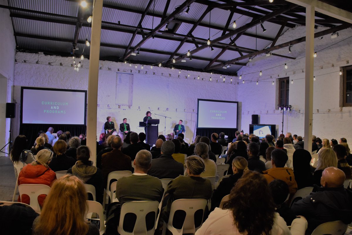 With 2022 enrolment interviews commencing in the coming week, approximately 200 guests gathered at Moores Building in the heart of Fremantle on Monday and Tuesday evenings this week to learn more about Perth’s newest educational offering, The Studio School (TSS).