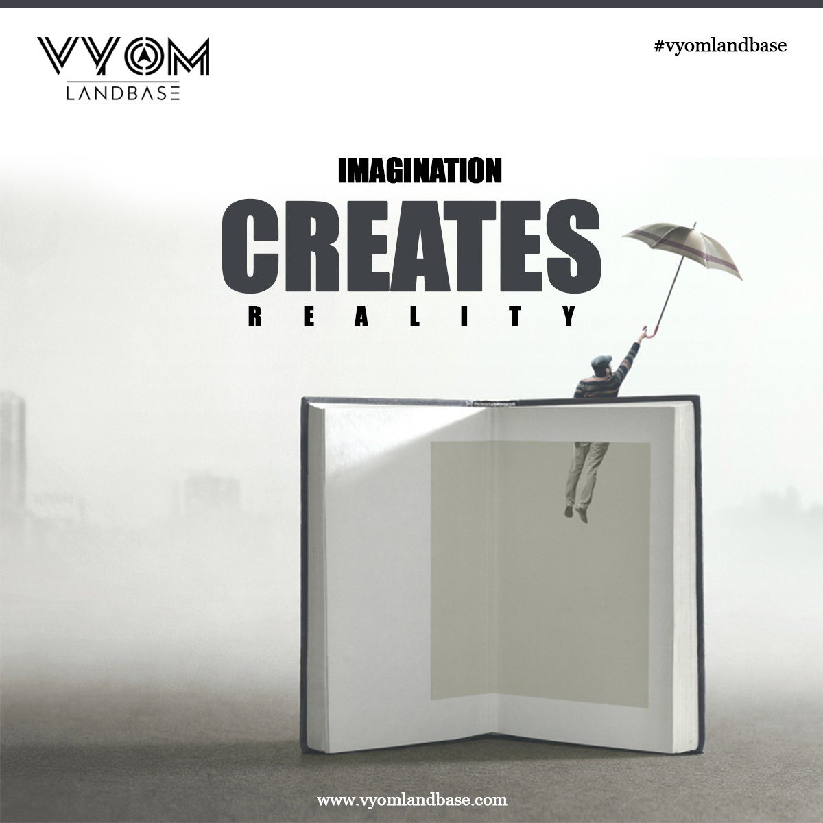 Vyomlandbase's tweet image. Imagination creates Reality! It is the Preview of Life’s coming attractions.

#imaginationcreatesreality #imaginationiseverything #vyomlandbase #realestatecompany #realestateconsultant #propertyadvisors #propertyexperts