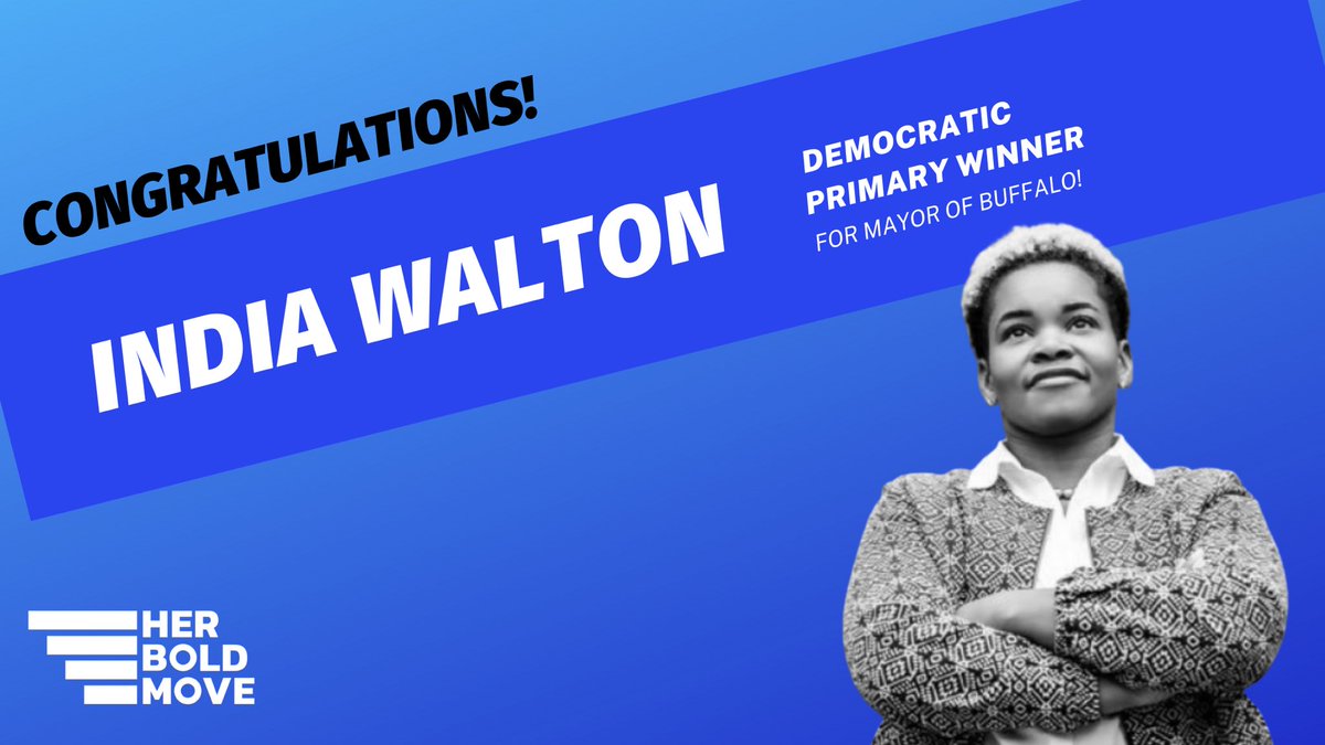Such an incredible victory, <a href="/Indiawaltonbflo/">India Walton</a>! We are so excited to see what you do as the first female mayor of Buffalo!!! 💙