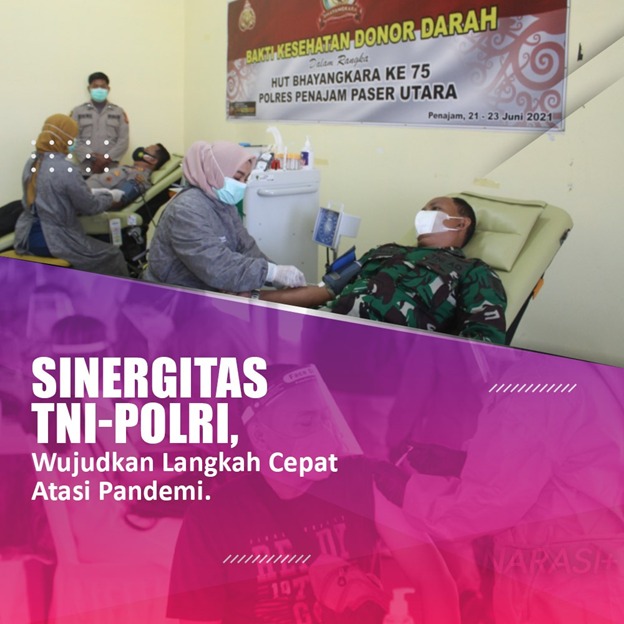 SolokHumas's tweet image. Dalam rangka menyambut peringatan Hari Bhayangkara ke 75 tahun 2021, Polres PPU menggelar kegiatan donor darah yang diikuti anggota Polres PPU dan Kodim 0913/PPU.
#OptimalkanProgramVaksinasi
PPKM5M Kendalikan Pandemi